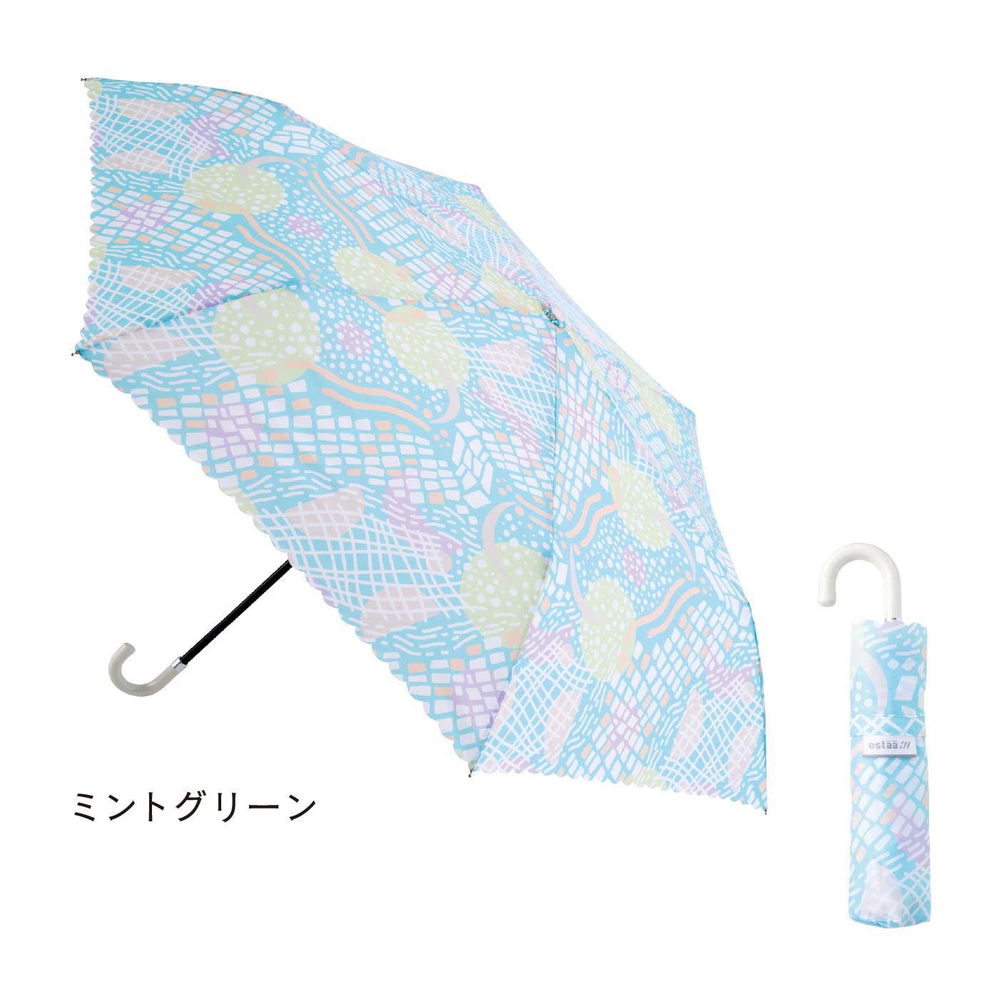 FELISSIMO PARTNERS|パステルカラーで気持ちやわらか　軽量コンパクトな折りたたみ日傘〈晴雨兼用〉