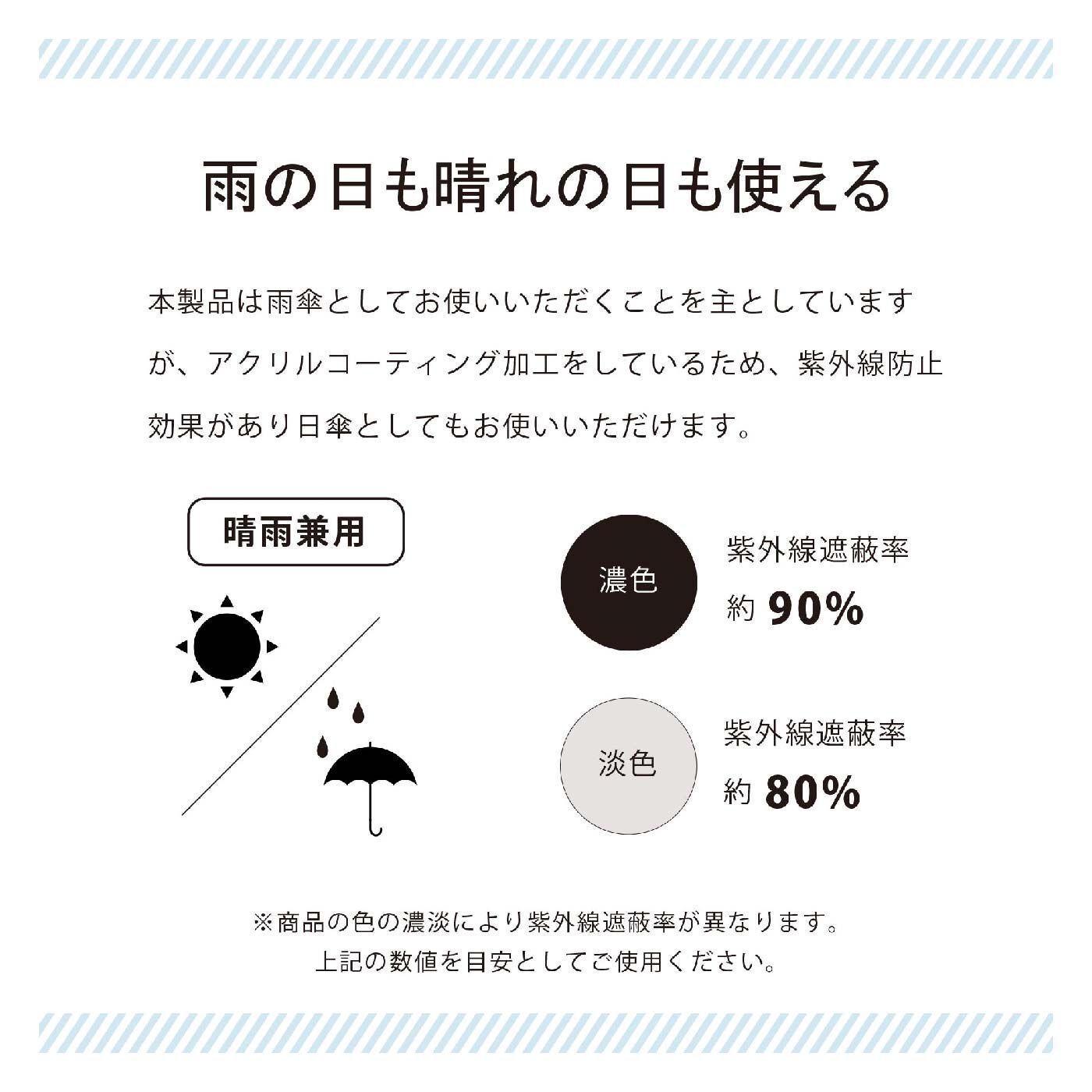 FELISSIMO PARTNERS|ちょっと大きめ折りたたみ雨傘　フラワーパイピング