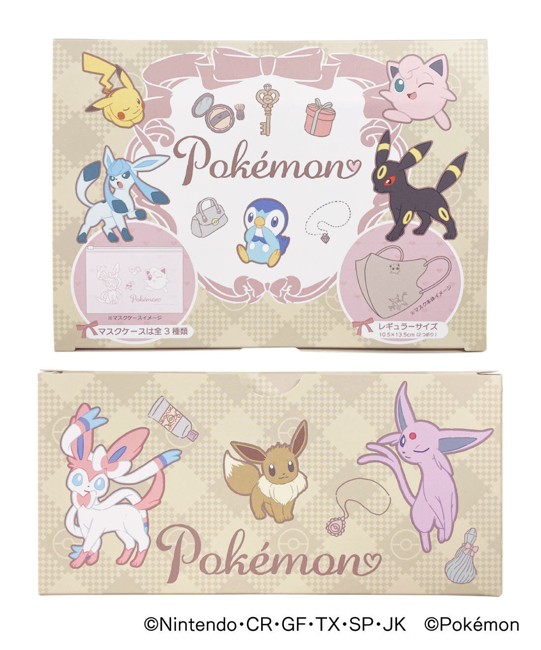 FELISSIMO PARTNERS|ポケモン　大人かわいい3Dチャームポイントマスク20枚の会