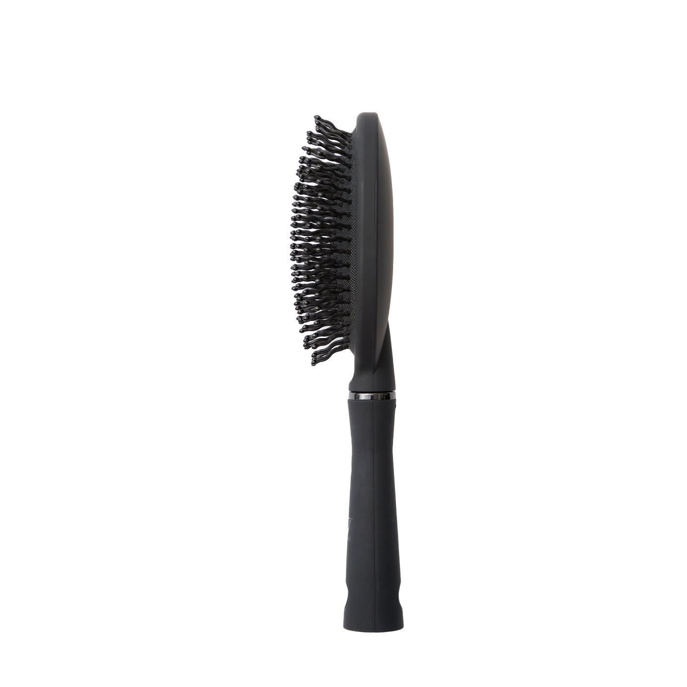 FELISSIMO PARTNERS|ほぐして髪ふわっと　ファイテン　ＹＵＫＯデイリーケアヘアブラシ|先丸とウェーブ状のブラシピン。不揃いに交差したピンが髪の毛の１本1本をときほぐし、毛先までくしが通りやすい。