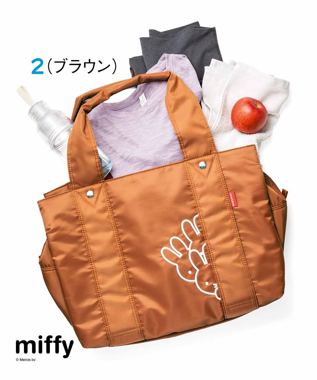 FELISSIMO PARTNERS|ミッフィー たっぷり入る大きめサイズ キャリーオントートバッグ
