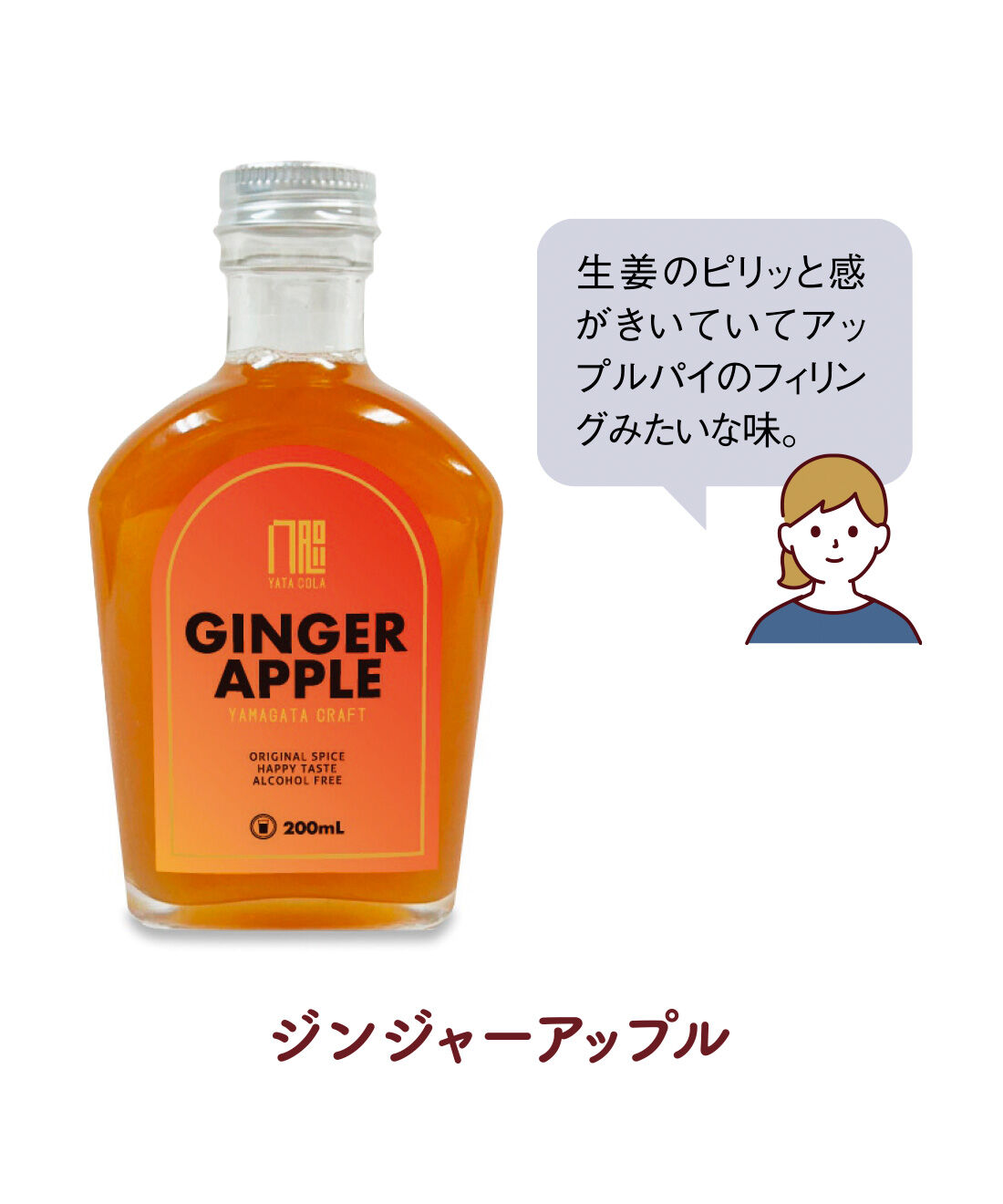 FELISSIMO PARTNERS|山形発 大人クラフトシロップの会（6回予約）|山形県産りんごのやさしい甘さと、ジンジャーのやわらかな刺激。