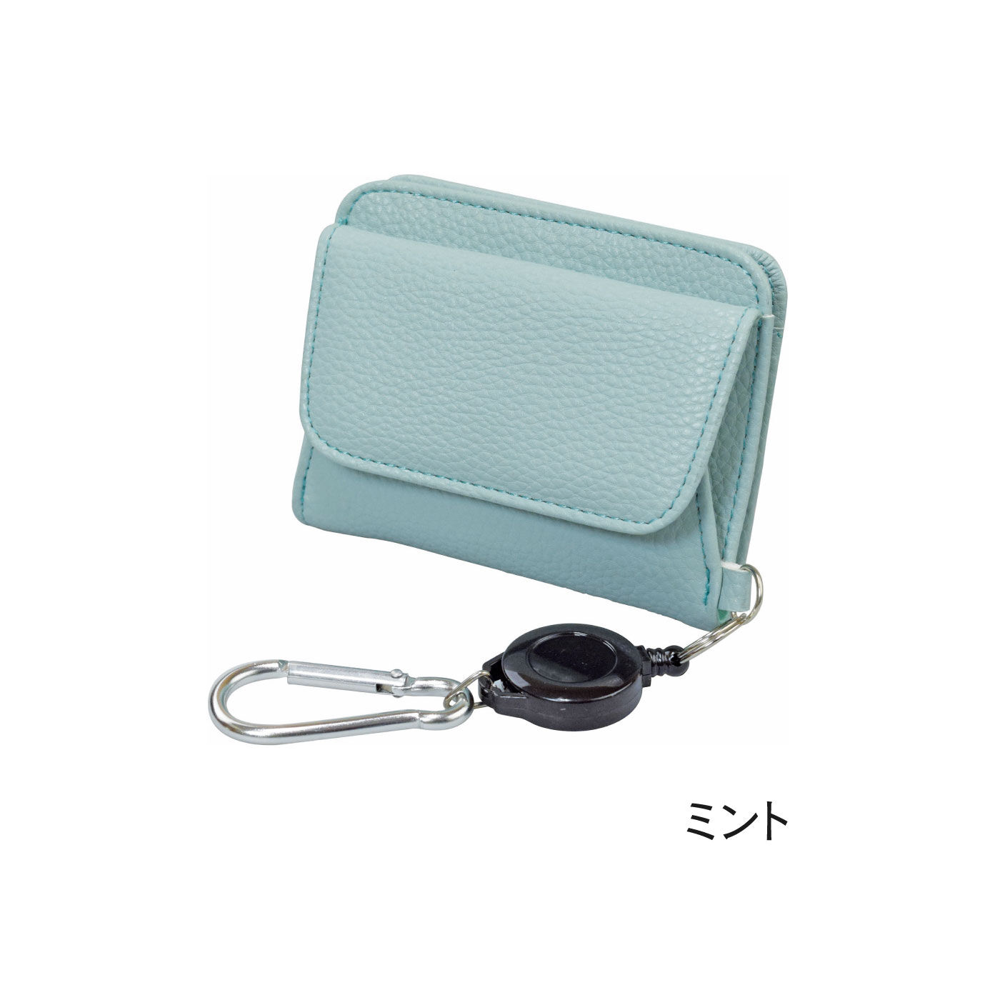 FELISSIMO PARTNERS|小銭入れがガバッと開いて取り出しやすいリール付きコンパクト財布
