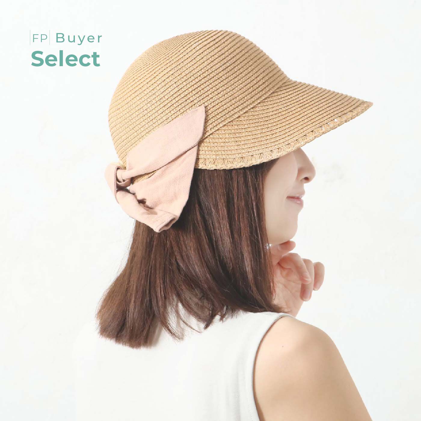 FELISSIMO PARTNERS|バックリボンが日よけに変身　２ｗａｙペーパージョッキーハット