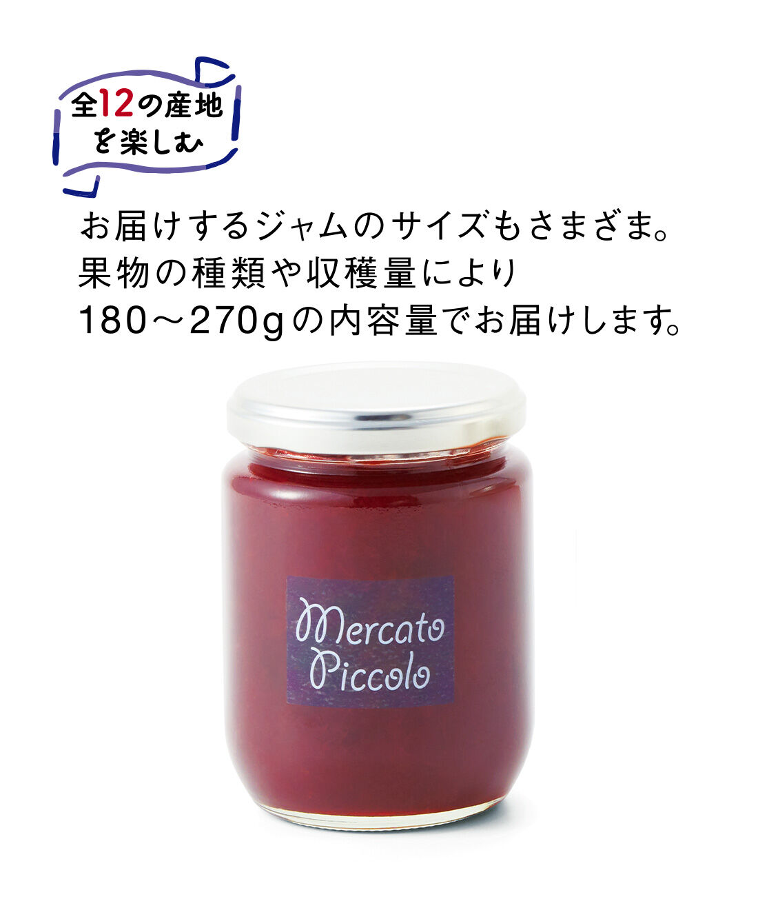 FELISSIMO PARTNERS|美味しい果物が採れたから「メルカートピッコロ」毎月ジャムフェスタの会（12回予約）