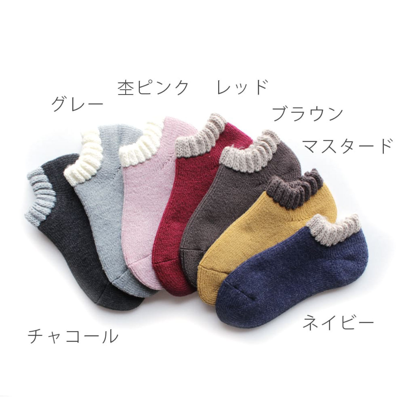 FELISSIMO PARTNERS|あったか起毛のブランケットソックス　アンクル丈