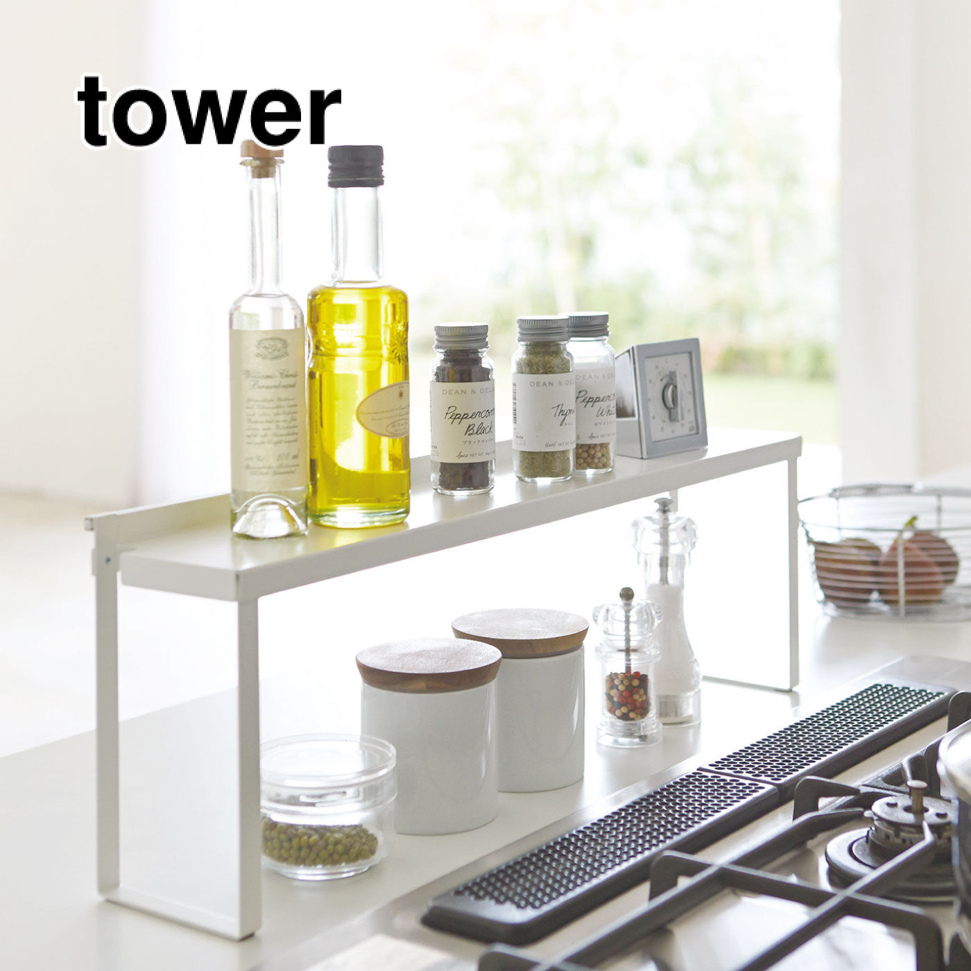 FELISSIMO PARTNERS|tower コンロ奥隙間ラック