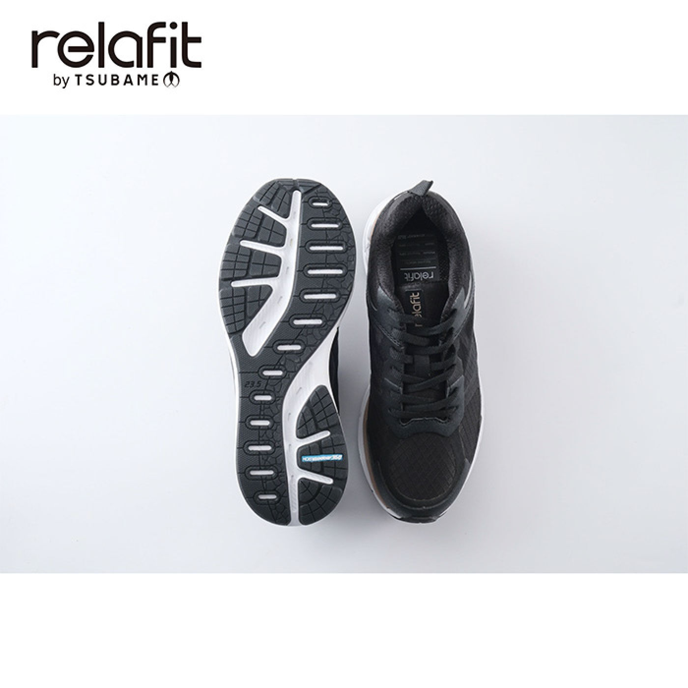 FELISSIMO PARTNERS|通気×防水 relafit どんどん歩けるウォーキングシューズ〈ブラック〉
