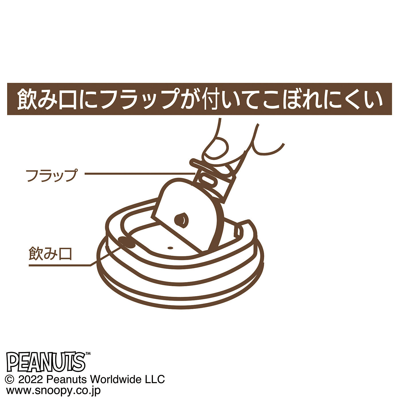 FELISSIMO PARTNERS|スヌーピー　真空断熱ステンレス製　タンブラーＳサイズ（350mL）