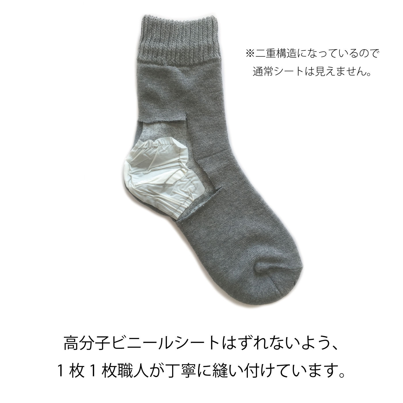 FELISSIMO PARTNERS|かかとケアソックス（２３～２５ｃｍ）