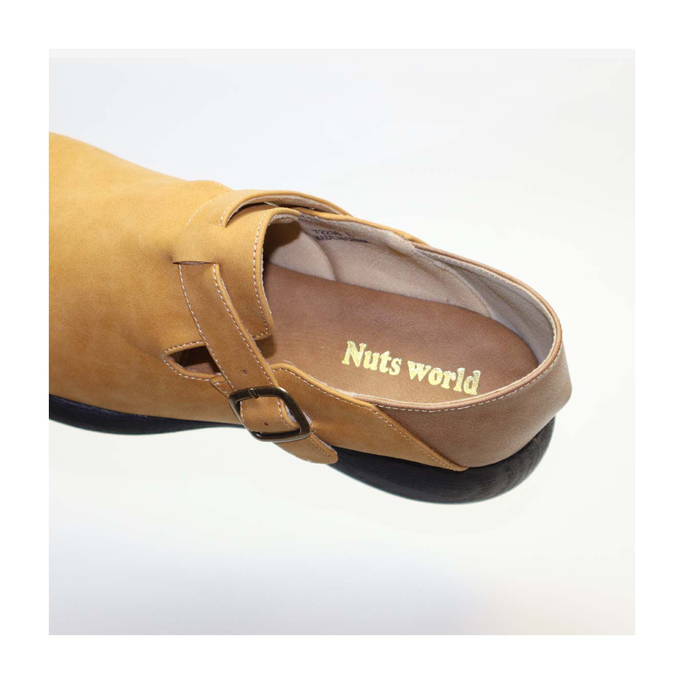 FELISSIMO PARTNERS|Nuts world サンダル使いもできる甲ベルトシューズ 〈茶〉
