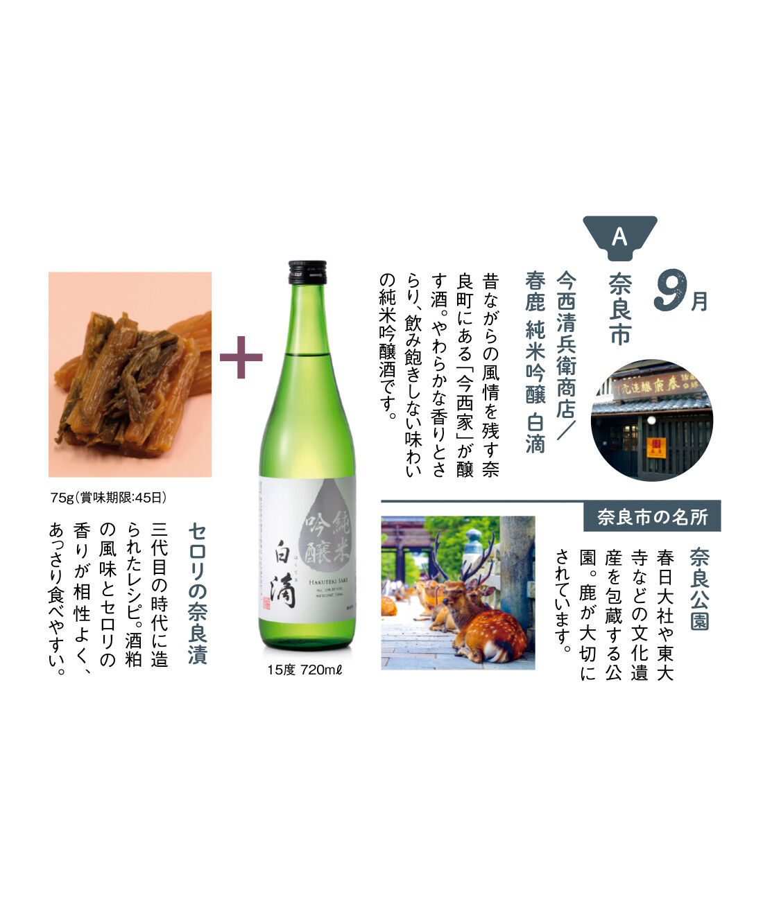 FP産地直送マルシェ|【予約限定・締切9月3日】日本清酒発祥の地 奈良の魅力を再発見！ 奈良酒×奈良漬でペアリングを楽しむ 古都酒めぐり6ヵ月コース