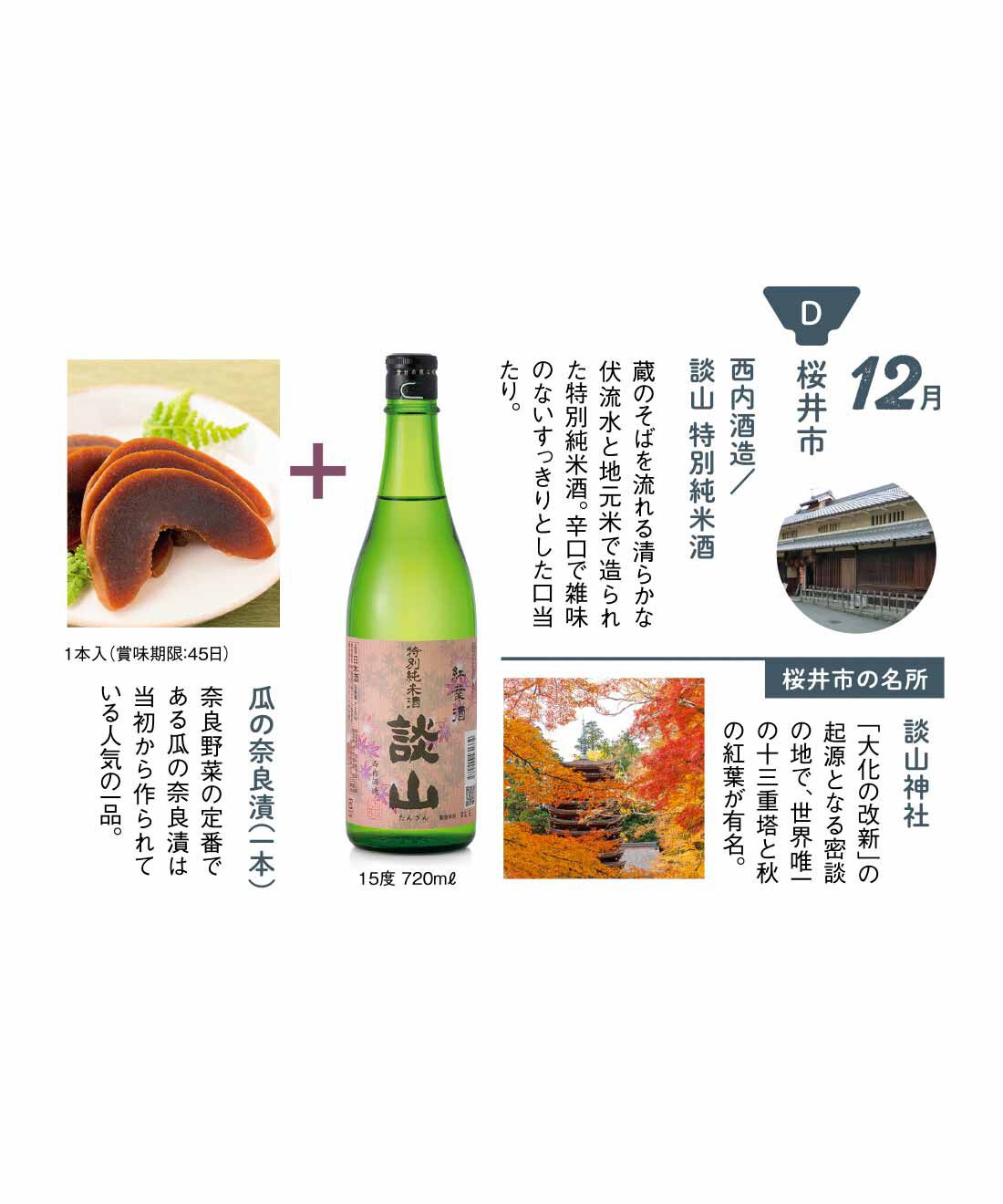 FP産地直送マルシェ|【予約限定・締切9月3日】日本清酒発祥の地 奈良の魅力を再発見！ 奈良酒×奈良漬でペアリングを楽しむ 古都酒めぐり6ヵ月コース