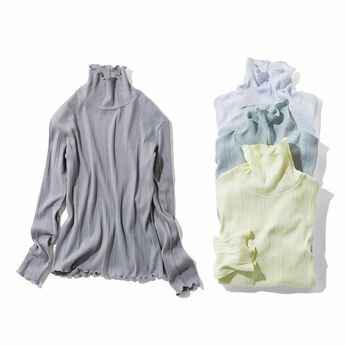 MEDE19F | MEDE19F コットンリブハイネックトップスの会
