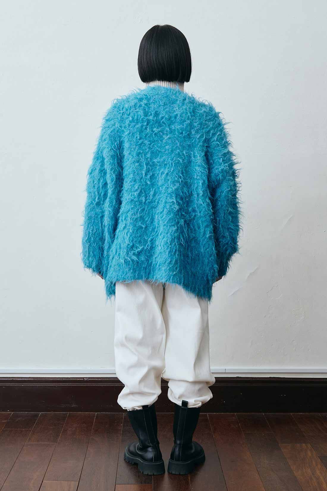 MEDE19F|MEDE19F ドギーヘアーカーディガン|モデル身長：158cm　着用サイズ：M ※商品の色は、イメージ画像やモデルの着用画像ではなく、 商品画像の色を参考にしてください