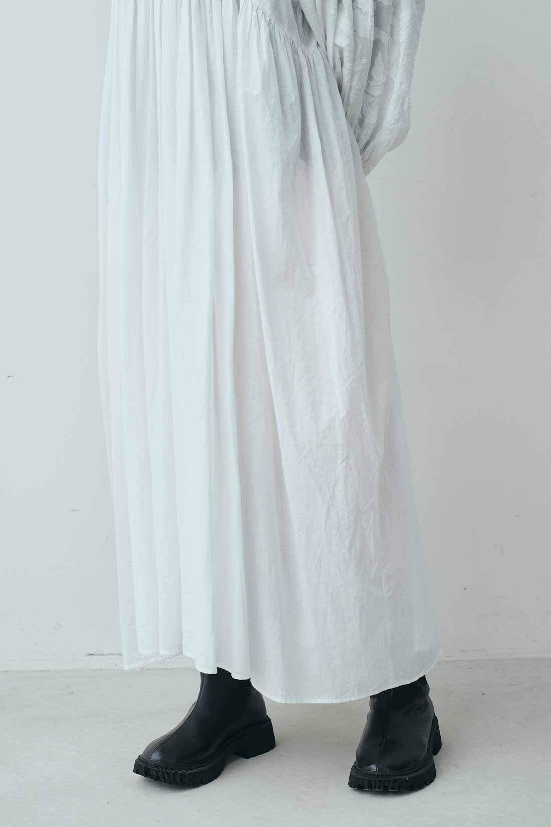 MEDE19F|MEDE19F　〈MADE IN INDIA COLLECTION〉モチーフ刺繍コットンワンピース