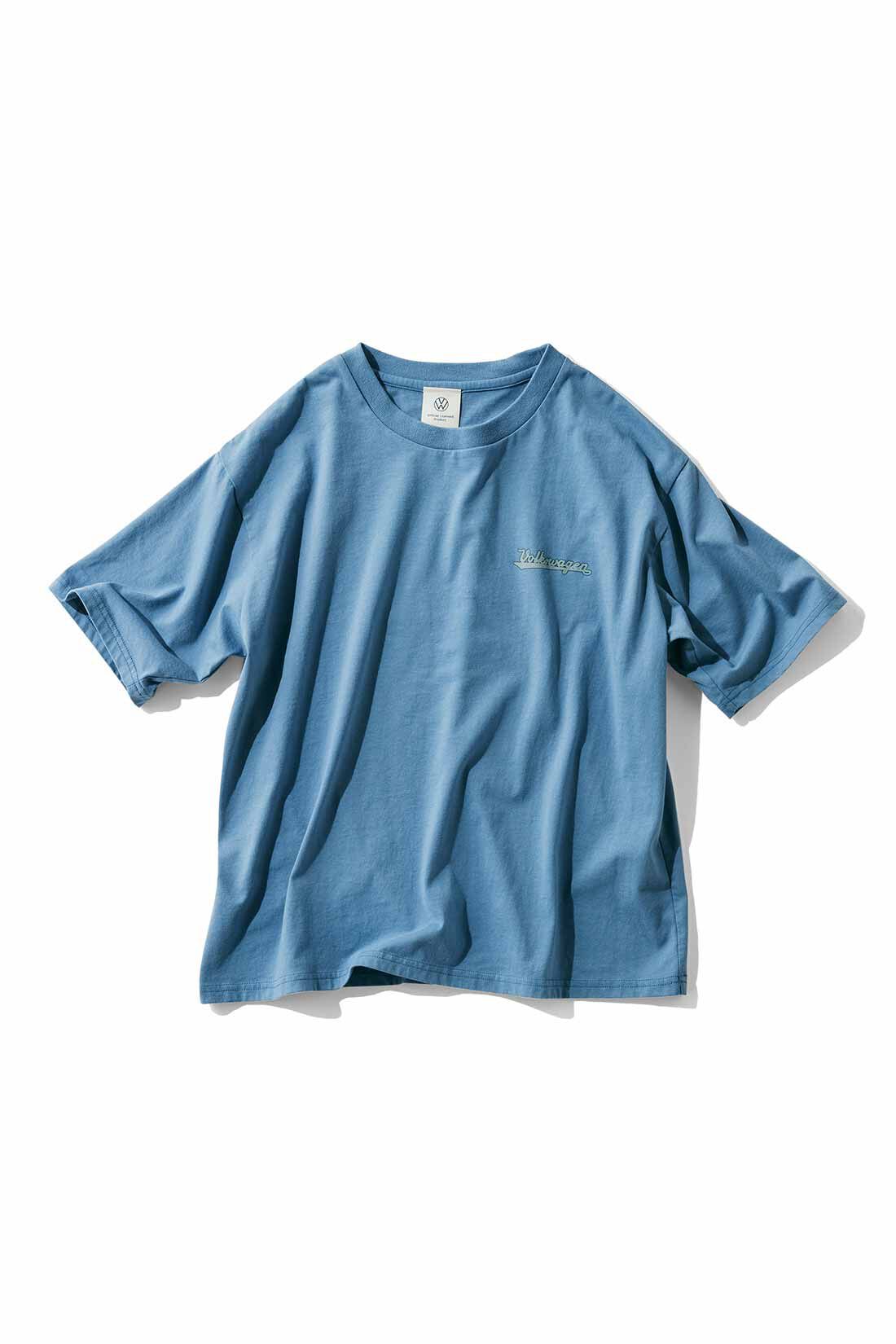 MEDE19F|VOLKSWAGEN for MEDE19F　洗いをかけたくったりTシャツ|ブルー