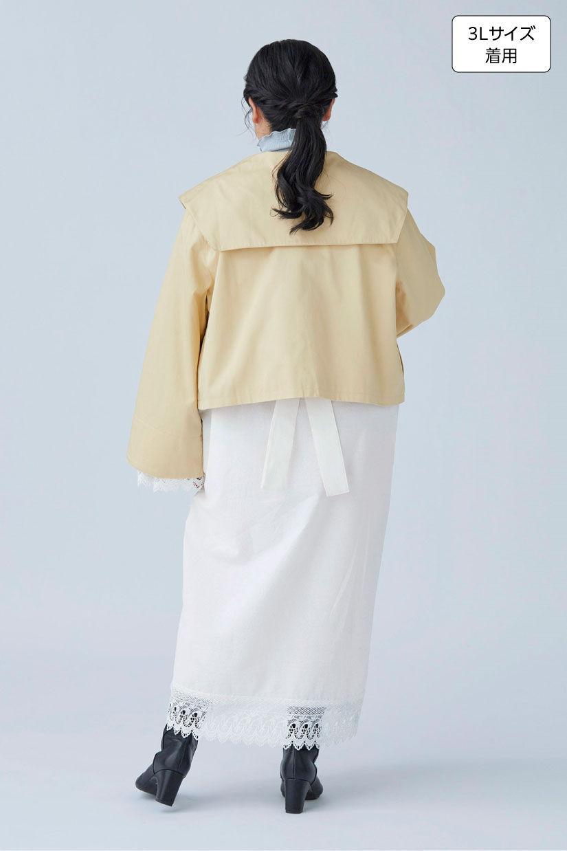 MEDE19F|MEDE19F　Boutique888さんコラボ レース遣いワンピース〈オフホワイト〉|身長：160cm バスト：113cm ウエスト：90cm ヒップ：115cm 太ももまわり：63cm