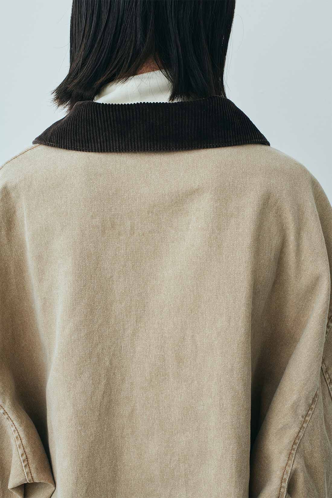 MEDE19F|MEDE19F　古着屋でみつけたような オーバーサイズデニムワークジャケット〈サンドブラウン〉