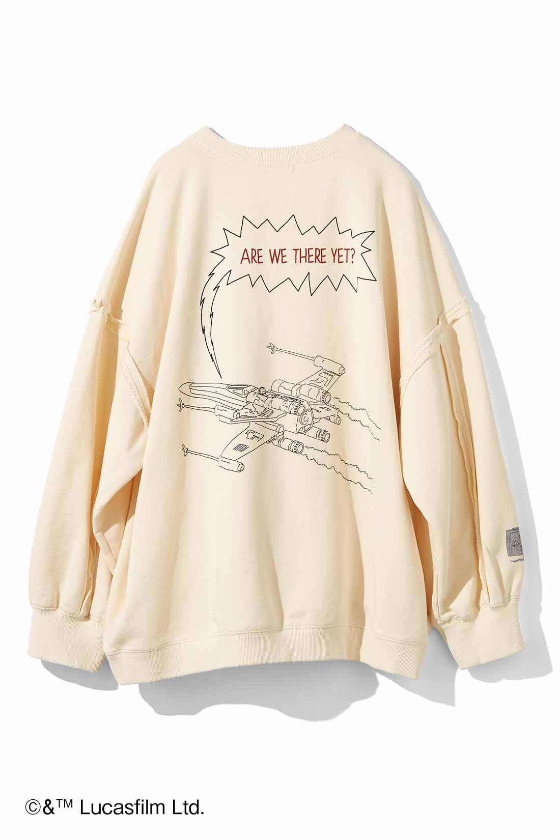 MEDE19F|MEDE19F　STAR WARS クラフト感ただようダース・ベイダー/スウェット〈クリーム〉|BACK