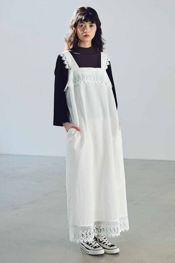 MEDE19F | MEDE19F Boutique888さん レース遣いワンピース〈オフホワイト〉