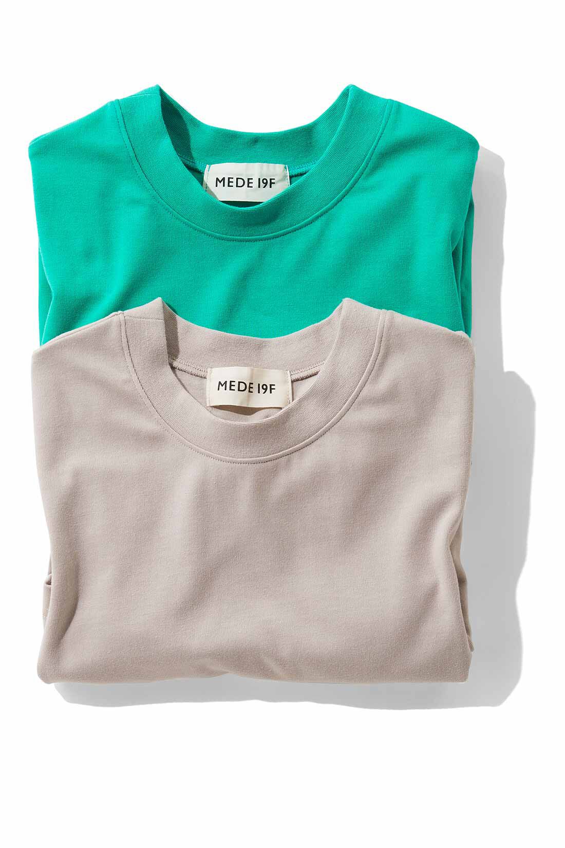 MEDE19F|MEDE19F　クルーネックTシャツセットの会|グリーン×パールグレー