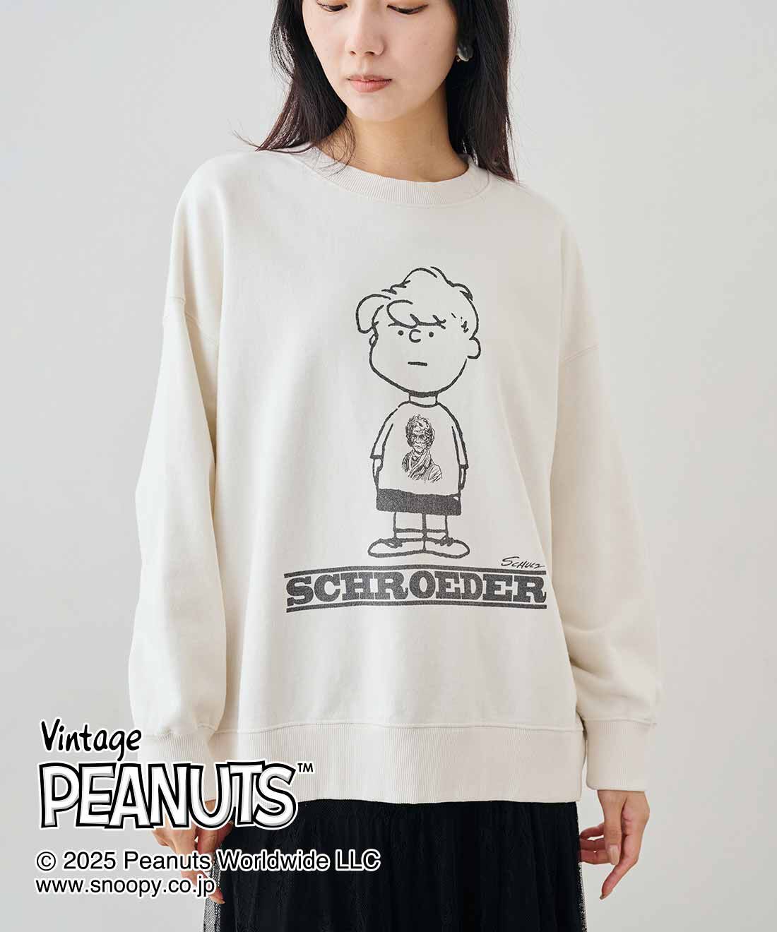 MEDE19F|MEDE19F　PEANUTS 古着屋でみつけたようなスウェット