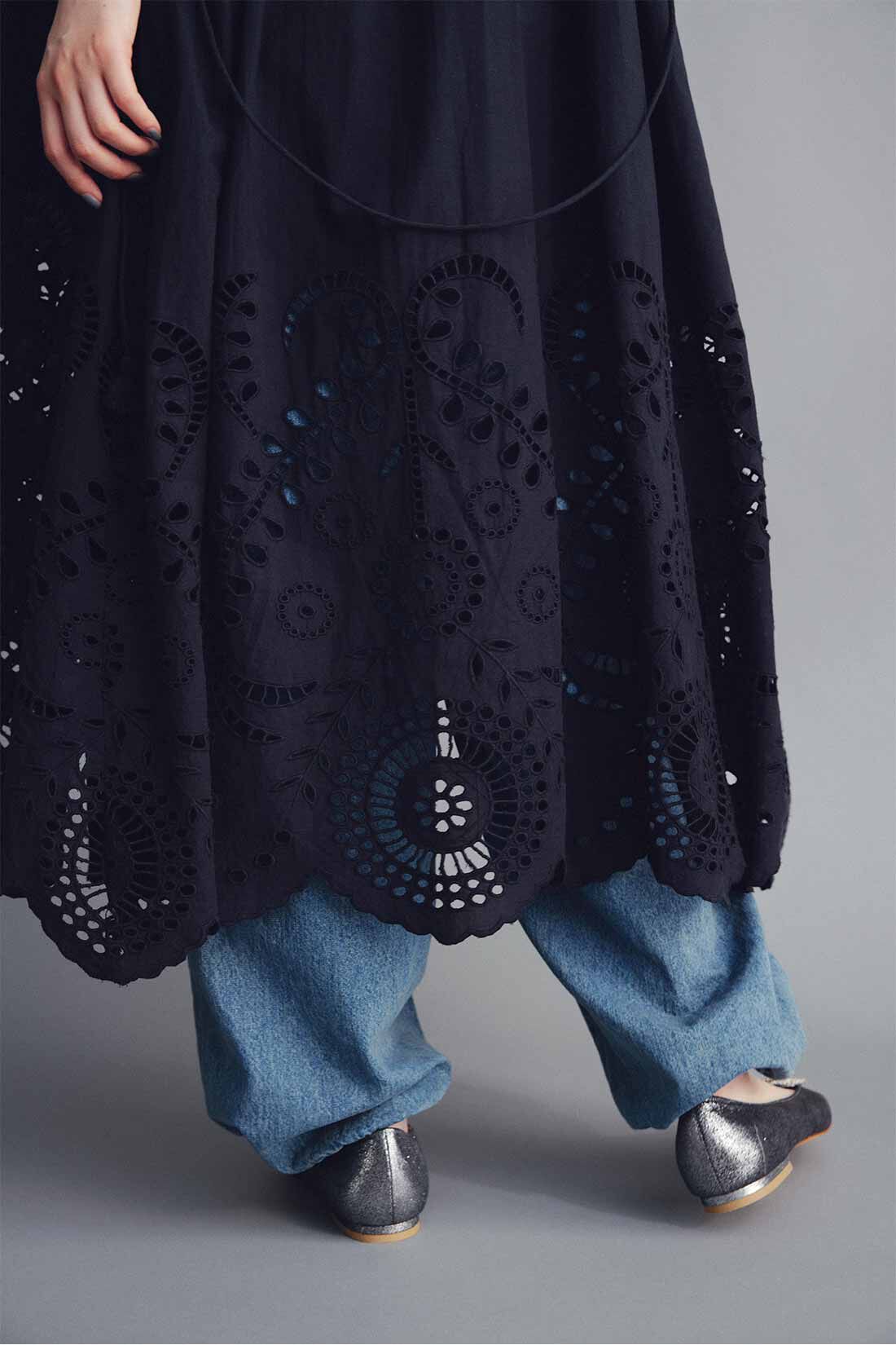 MEDE19F|MEDE19F　〈MADE IN INDIA COLLECTION〉シフリー刺しゅうワンピース