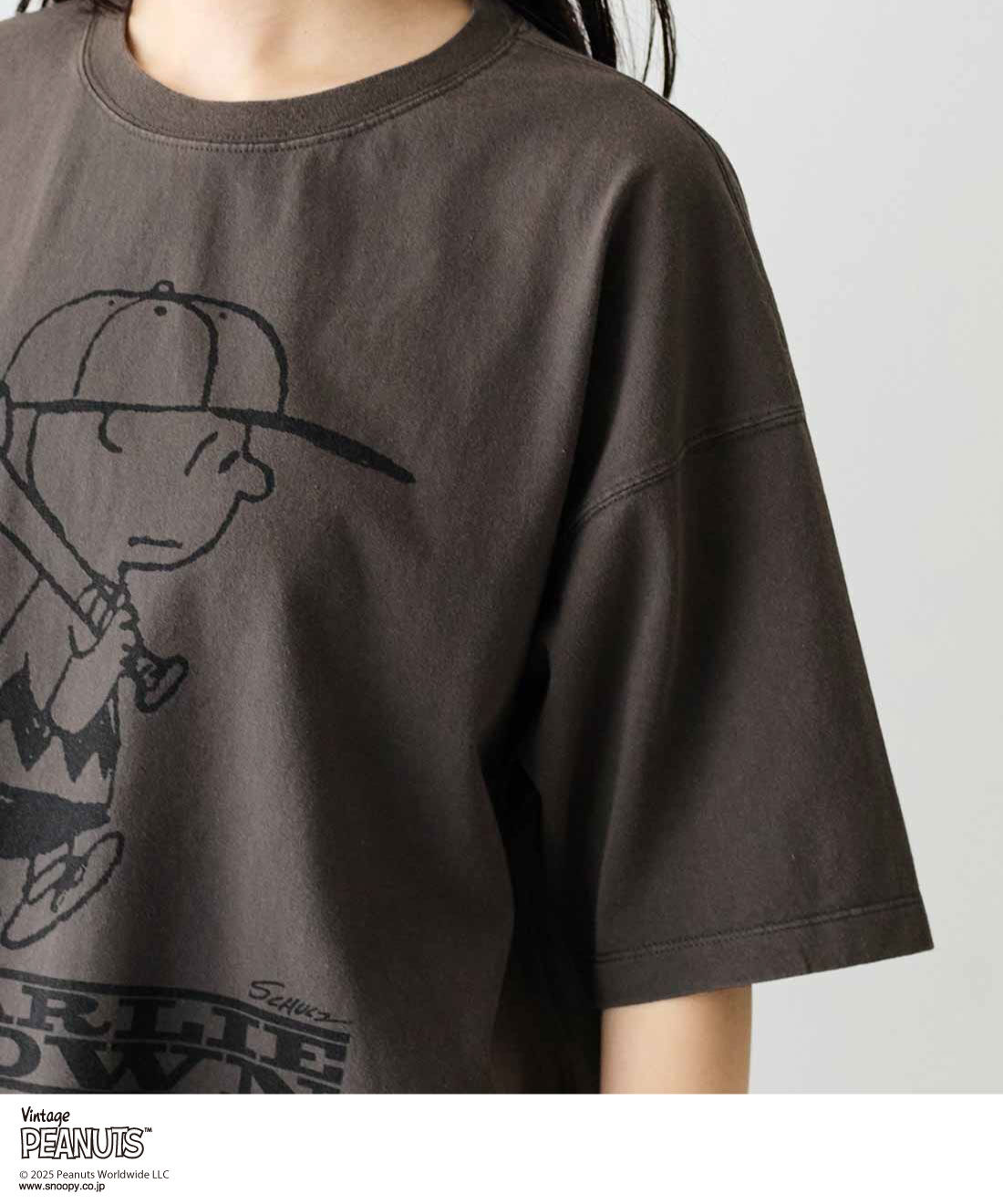 MEDE19F|MEDE19F PEANUTS 古着のようなプリントTシャツ