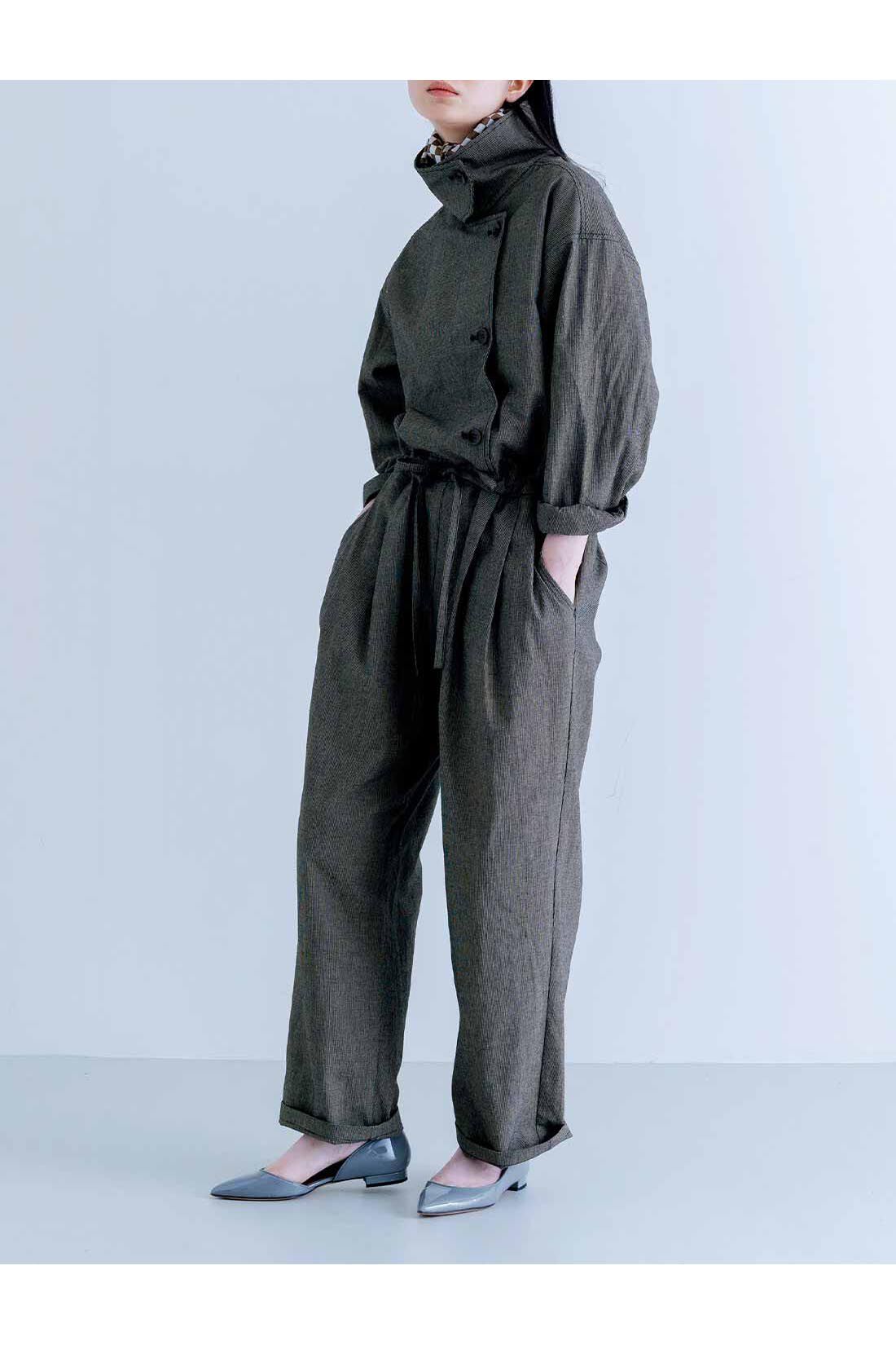 MEDE19F|MEDE19F　千鳥格子のオールインワン〈ブラック〉