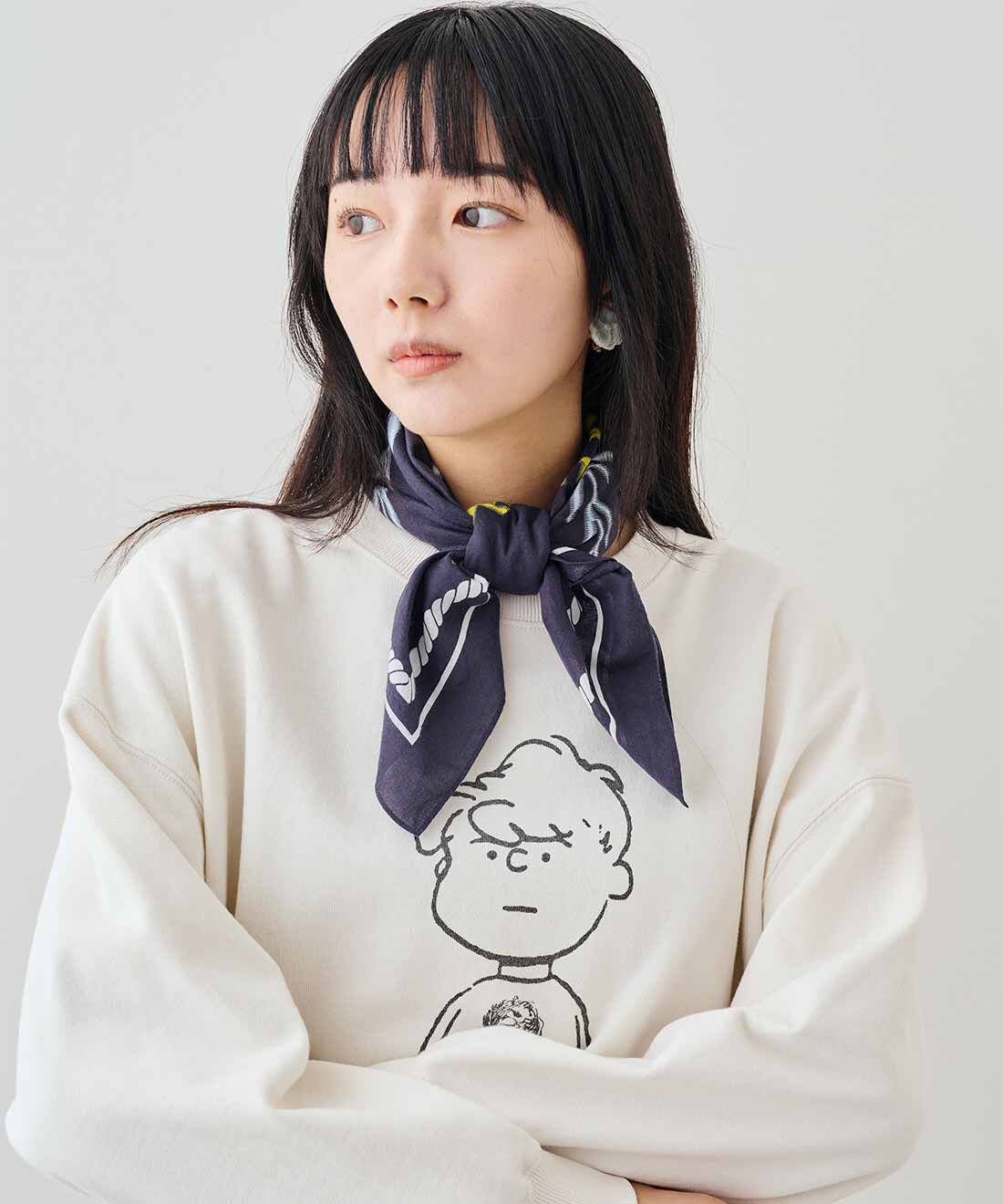 MEDE19F|MEDE19F　神戸ファッション美術館×MEDE19F スーベニアスカーフ〈ネイビー〉