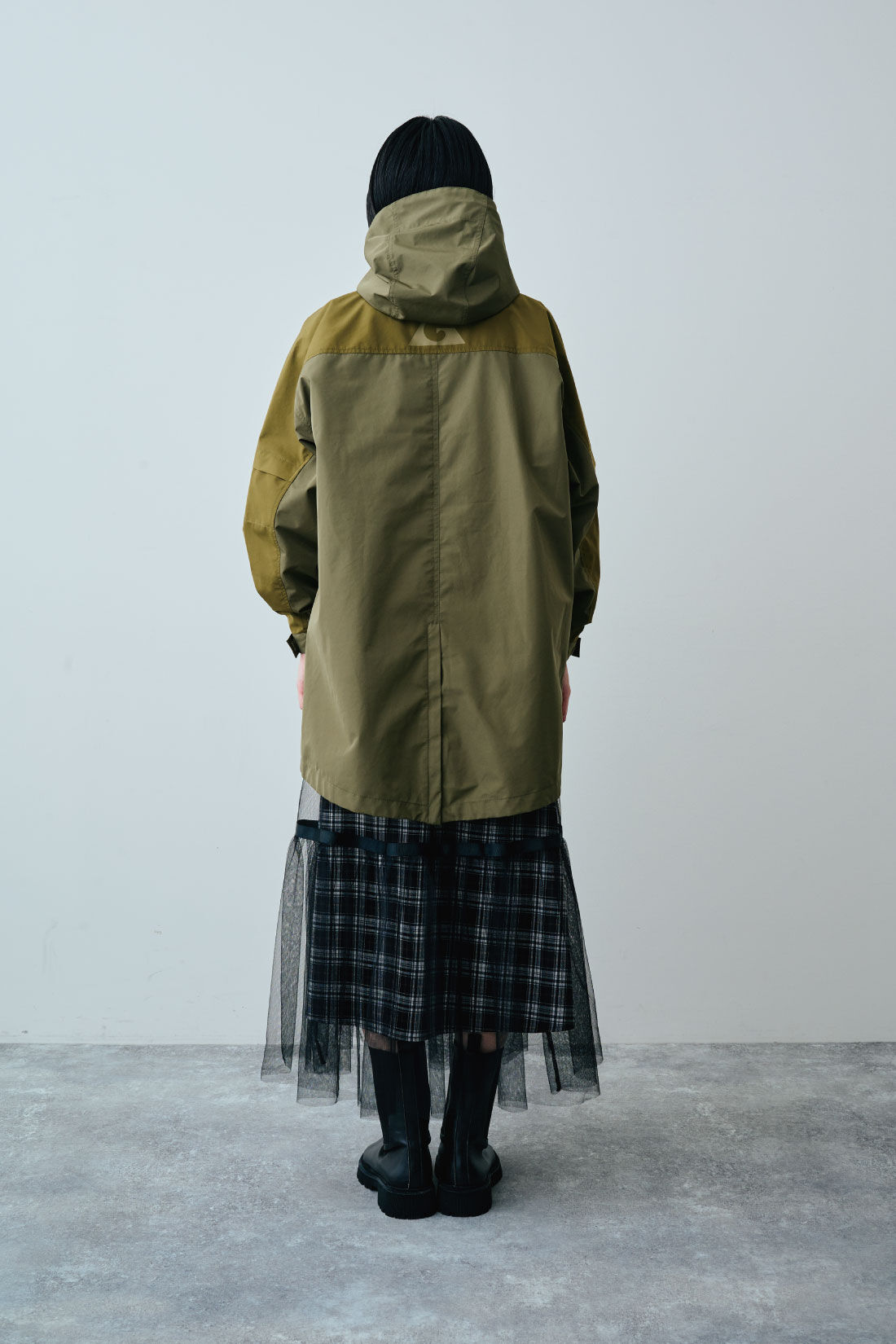 MEDE19F|GERRY（Ｒ） for MEDE19F　高山都さんコラボ ライナー付きマウンテンコート|モデル身長：167cm　着用サイズ：M