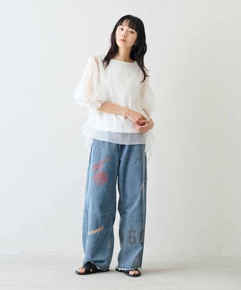 MEDE19F [メデ・ジュウキュウ] | MEDE19F 刺しゅう プリント バレルデニム