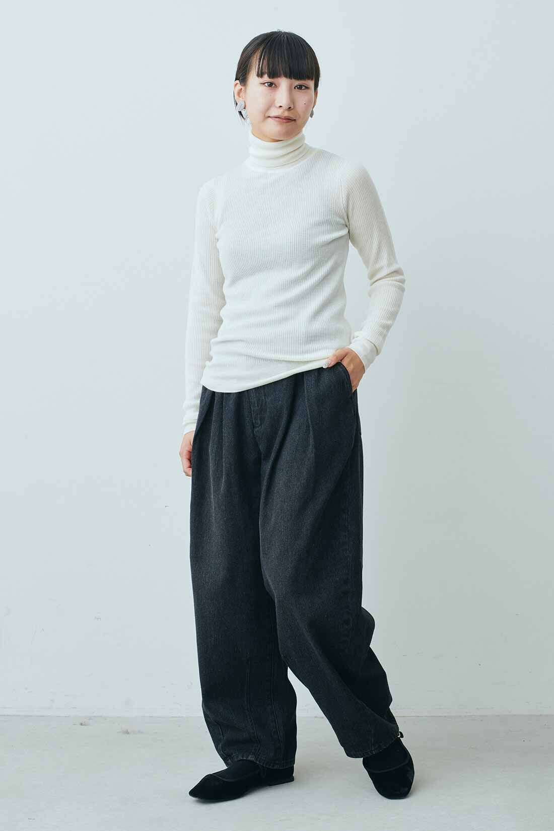 MEDE19F|MEDE19F 高山都さんコラボ ウールカシミヤタートルニットスキントップス