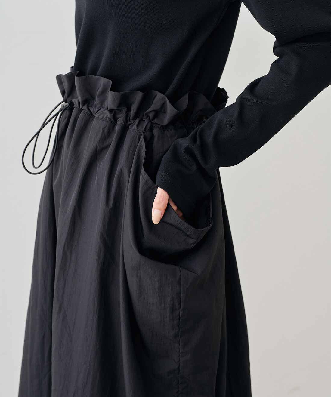 MEDE19F|MEDE19F　異素材ドッキングワンピース〈ブラック〉