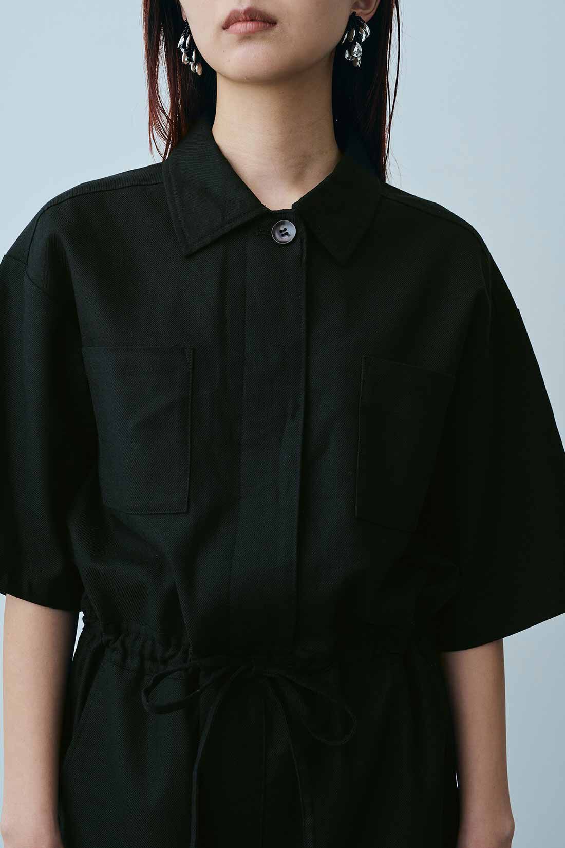 MEDE19F|MEDE19F　リネンブレンド素材のオールインワン〈ブラック〉