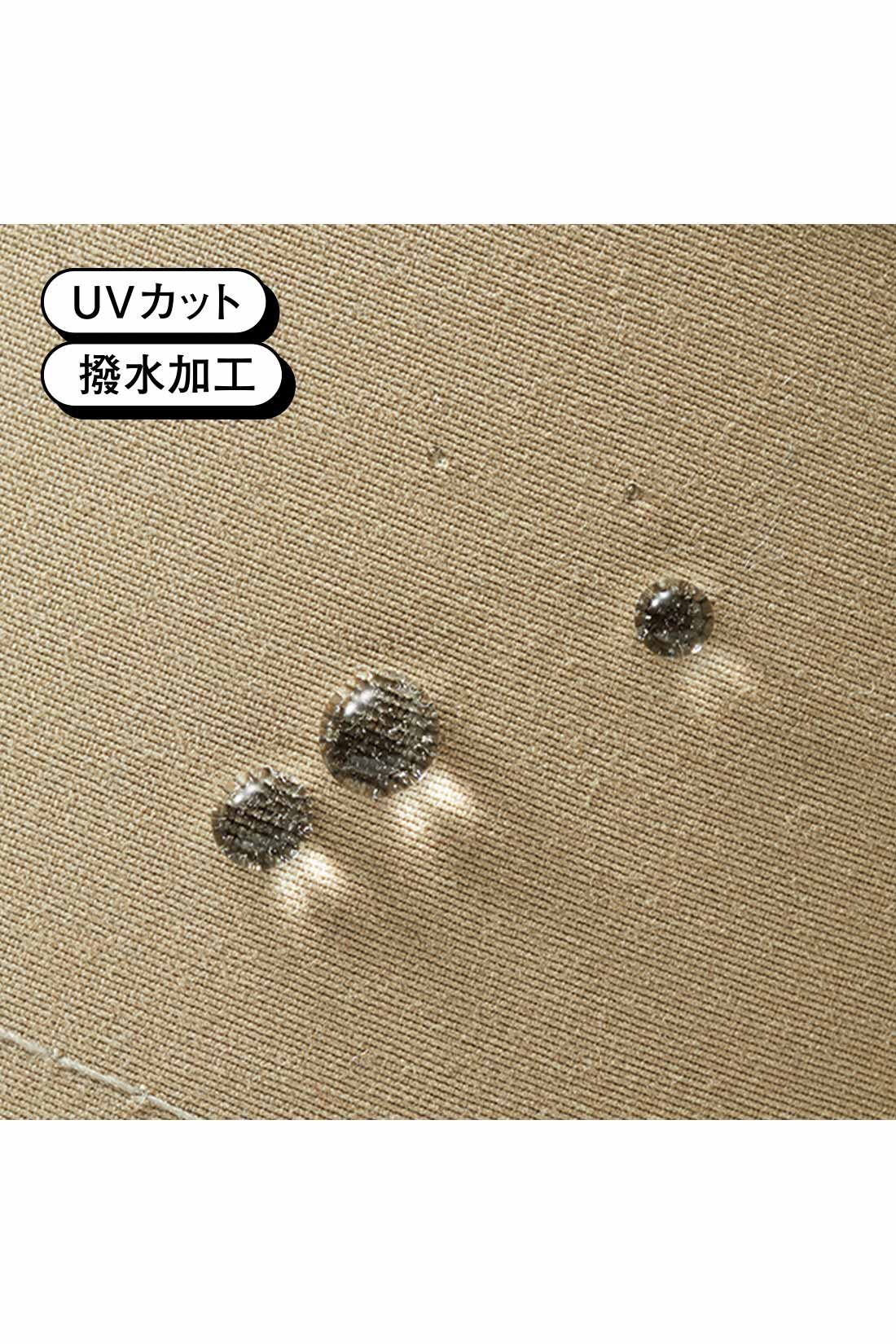 MEDE19F|MEDE19F　撥水加工キャップ〈ベージュ〉|撥水加工のナイロン素材。ワッシャー感のあるマットな質感です。