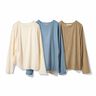 MEDE19F アシメトリー シアーベロアトップスの会