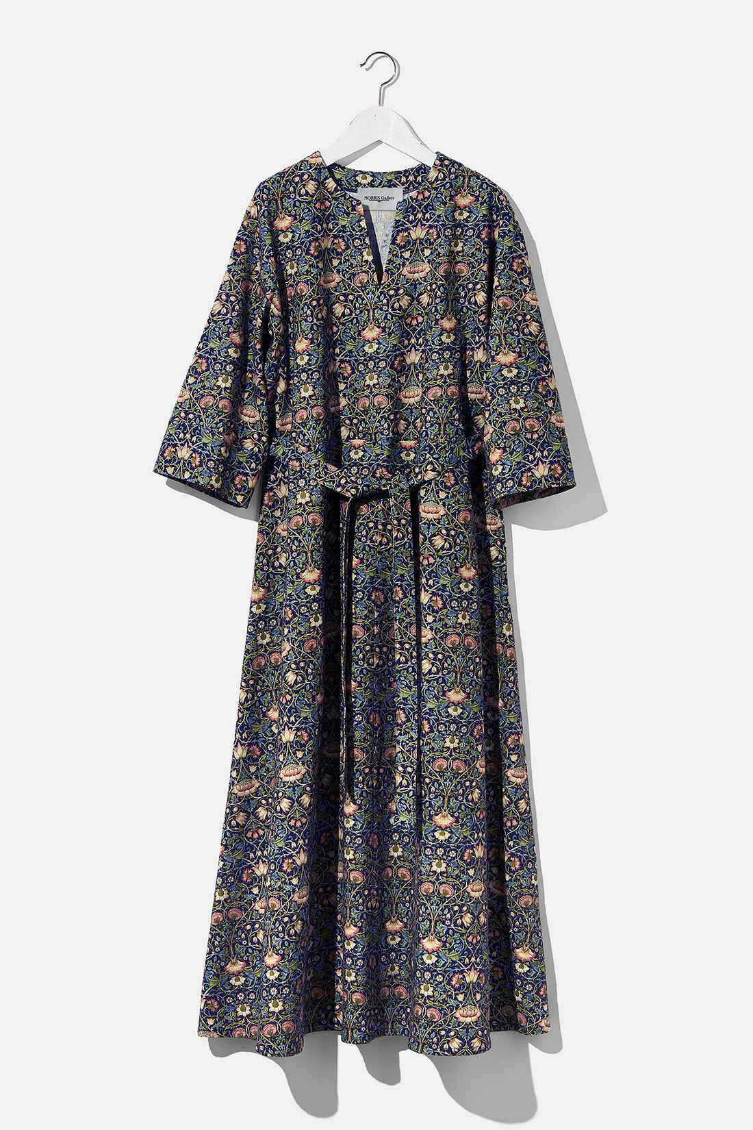 MEDE19F|【MEDE19F】〈MORRIS Gallery〉リネンコットンプリントロングワンピース〈LODDEN柄〉|〈LODDEN柄〉