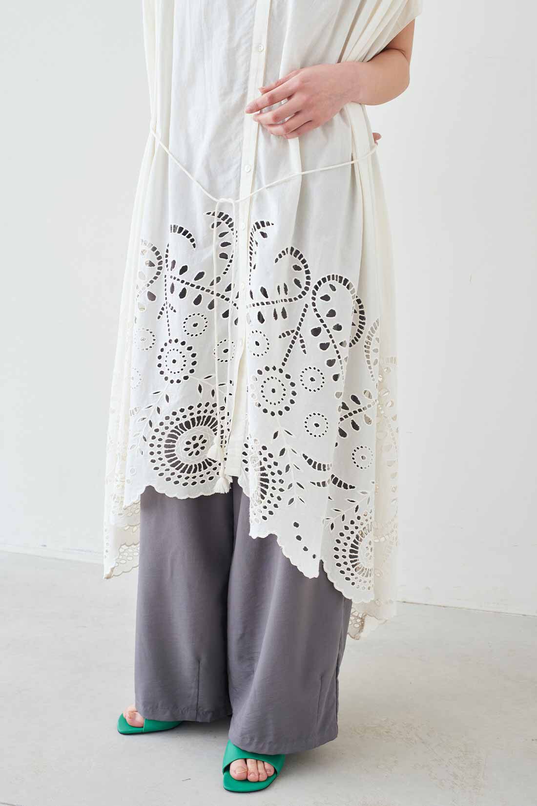 MEDE19F|MEDE19F　〈MADE IN INDIA COLLECTION〉シフリー刺しゅうワンピース