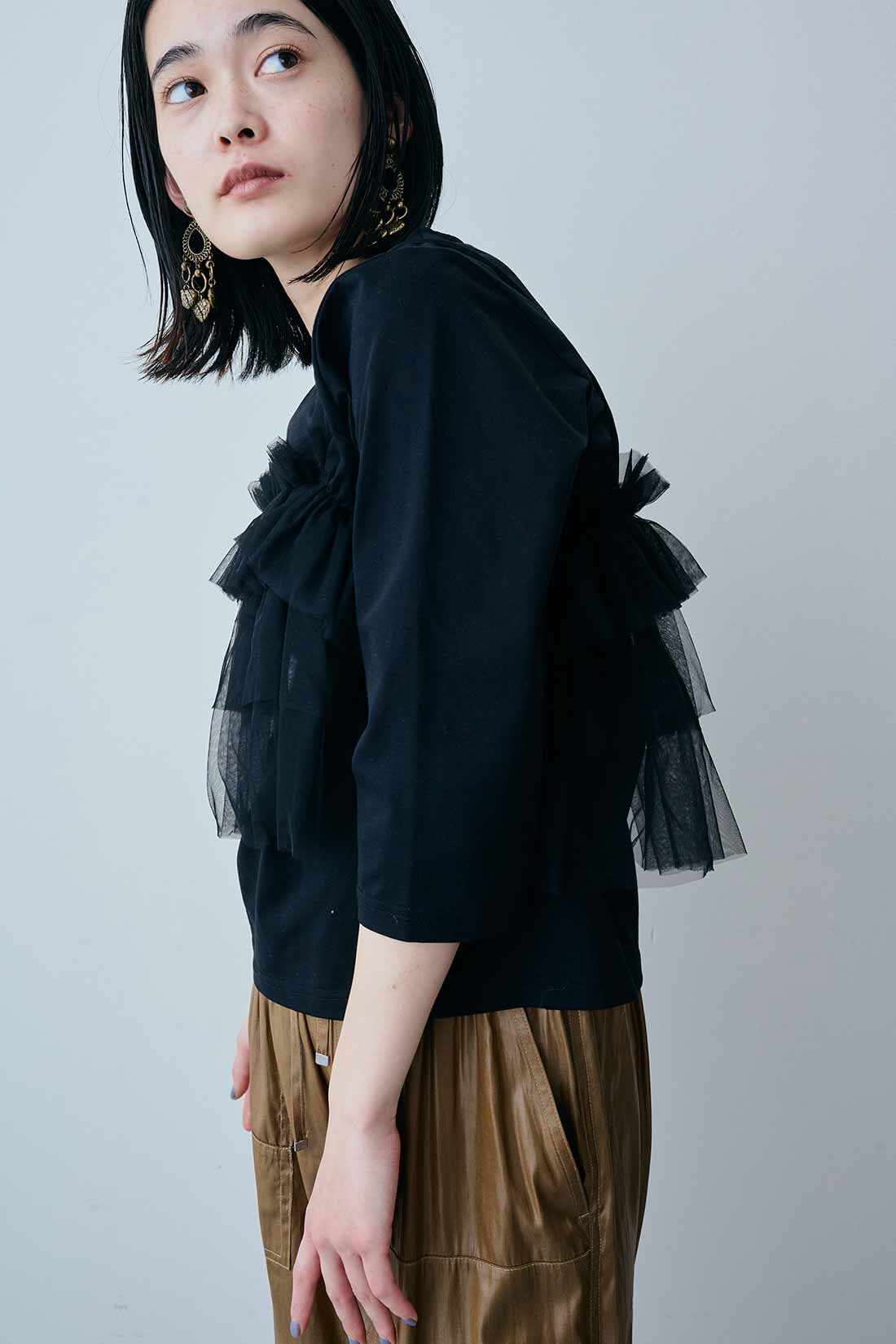 MEDE19F|MEDE19F　チュールビスチェトップスセット〈ブラック〉
