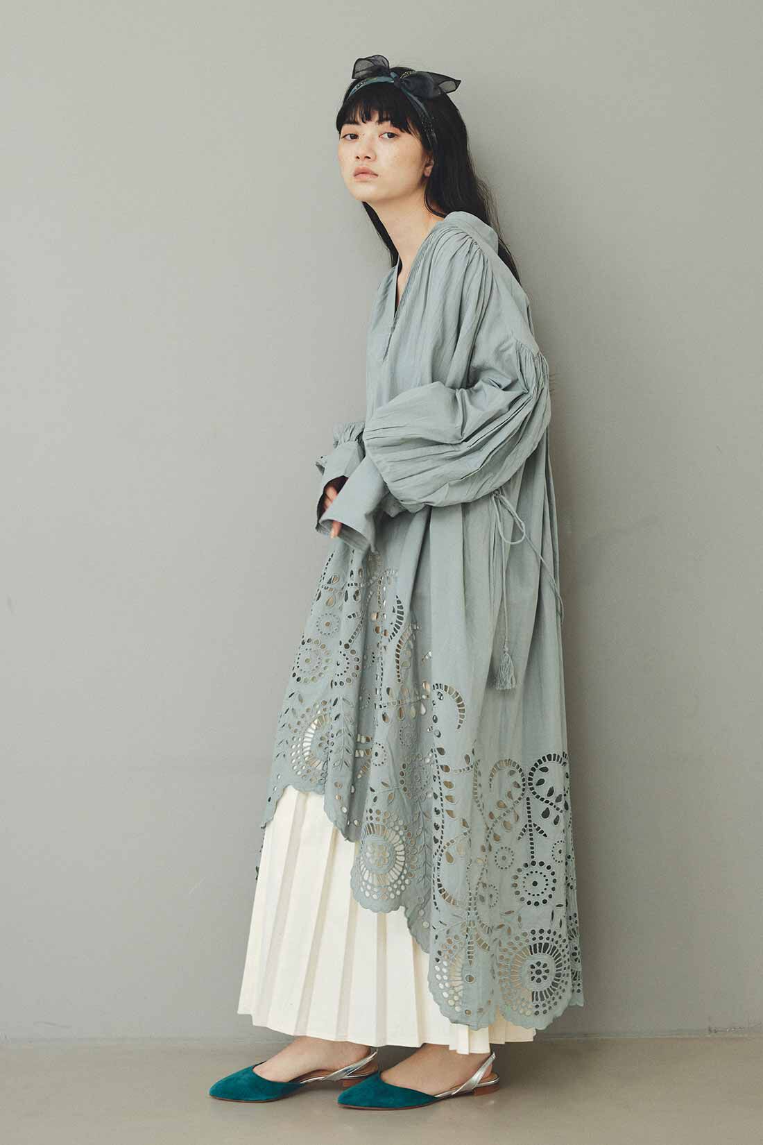 MEDE19F|MEDE19F　〈MADE IN INDIA COLLECTION〉エンブロイダリーコットンワンピース