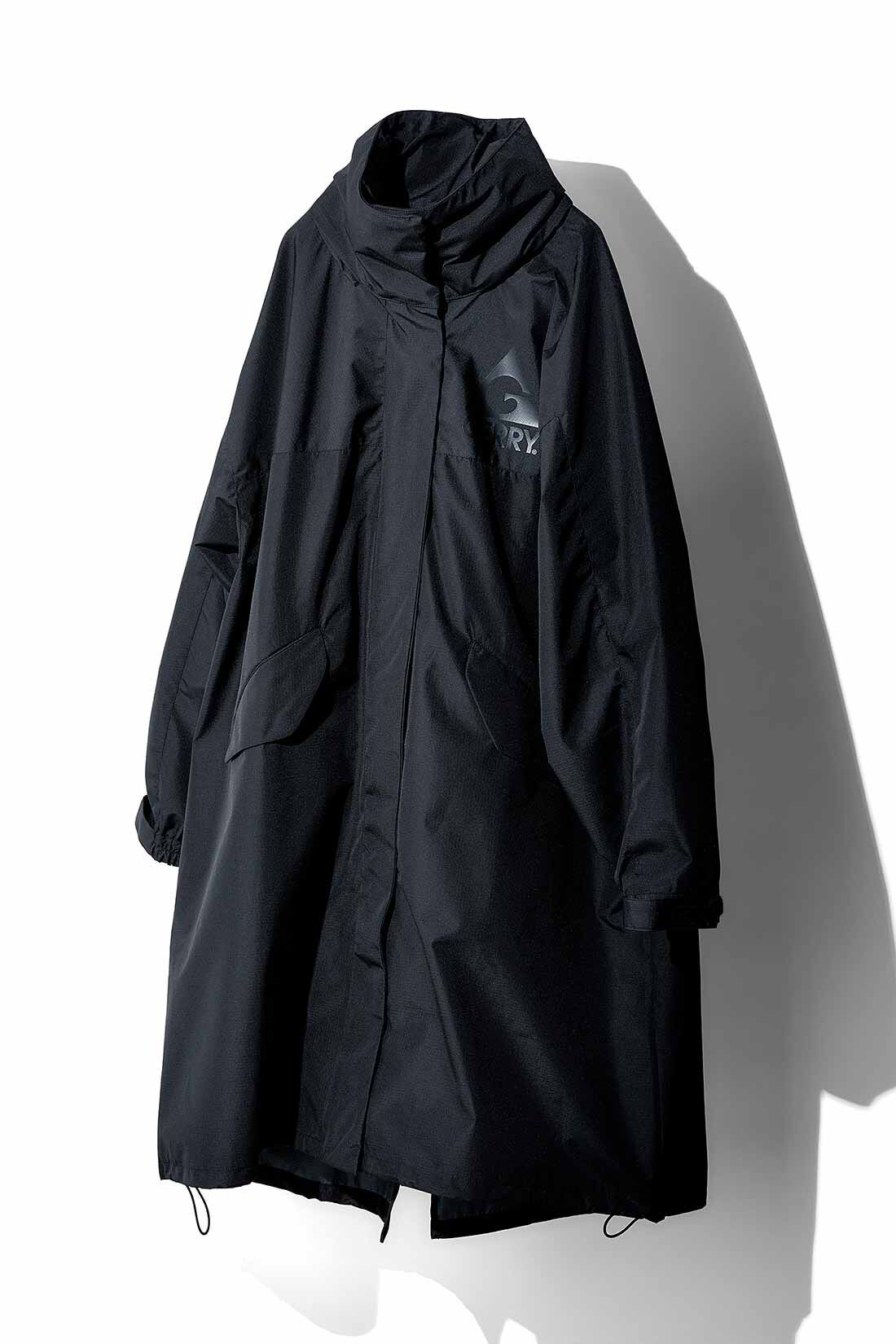 MEDE19F|GERRY（R） for MEDE19F　2レイヤー素材のミリタリーコート〈ブラック〉