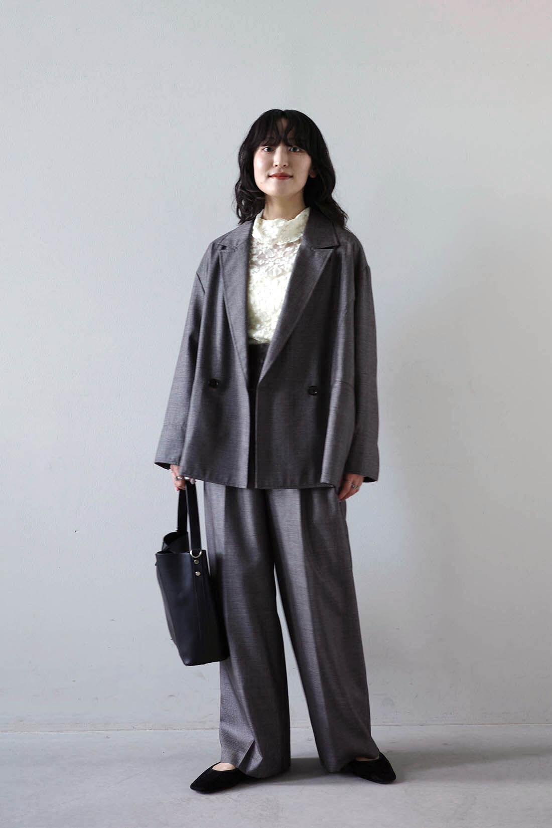 MEDE19F|MEDE19F　レースハイネックトップス