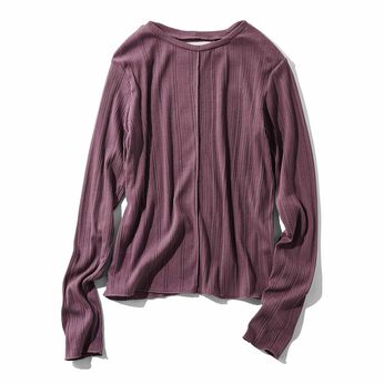 MEDE19F | コットンランダム リブトップスの会