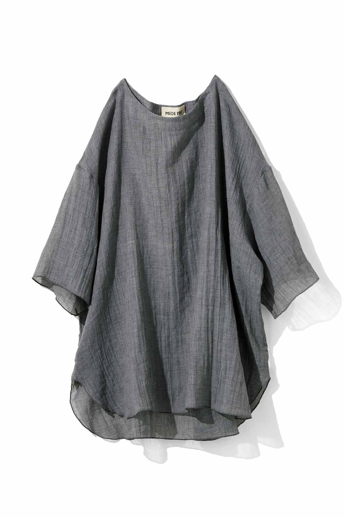 MEDE19F|MEDE19F ふんわりと軽やかな着心地のシングルガーゼトップスの会|グレー