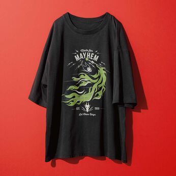 【Disney】マレフィセントの古着風プリントＴシャツ