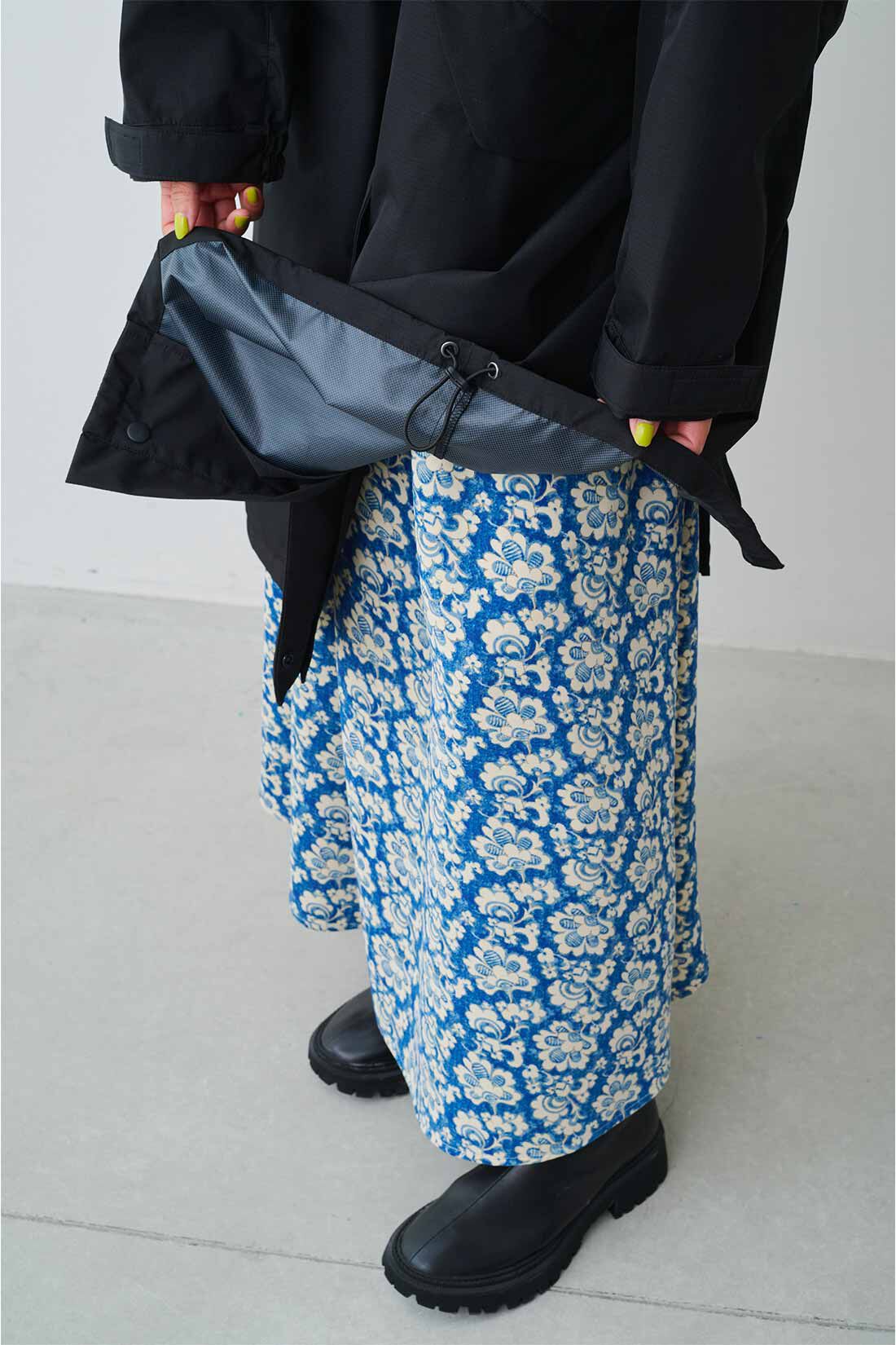 MEDE19F|GERRY（R） for MEDE19F　2レイヤー素材のミリタリーコート〈ブラック〉