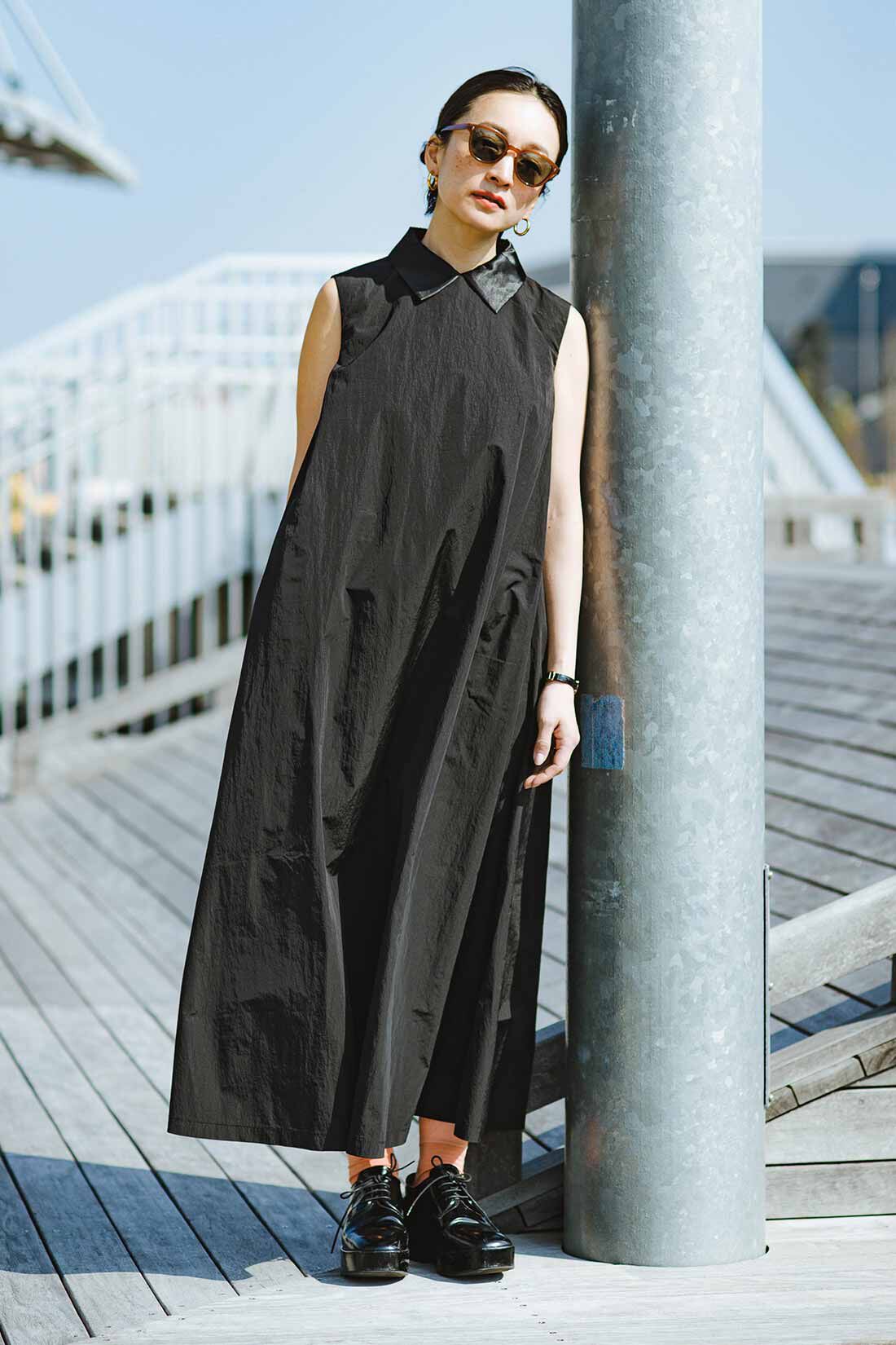 MEDE19F|MEDE19F　高山都さんコラボ 衿付き撥水加工ワンピース
