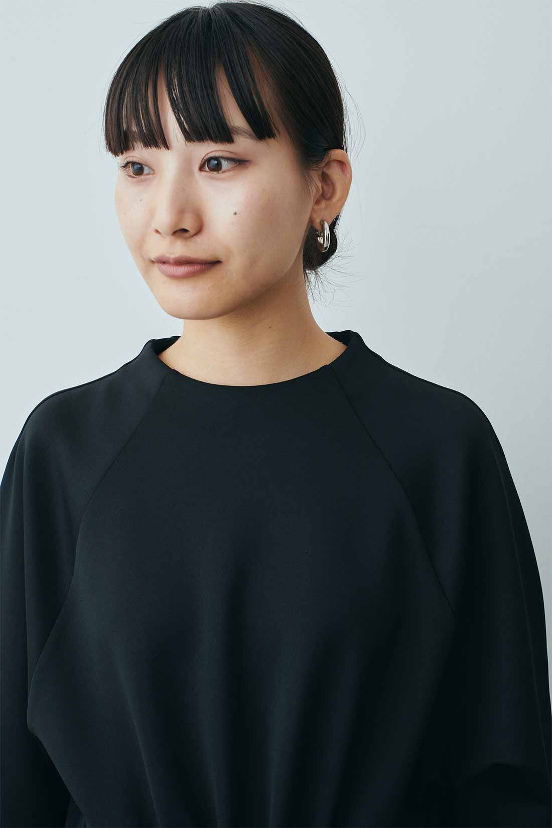 MEDE19F|MEDE19F　ボトルネック ダンボールカットソーワンピース〈ブラック〉